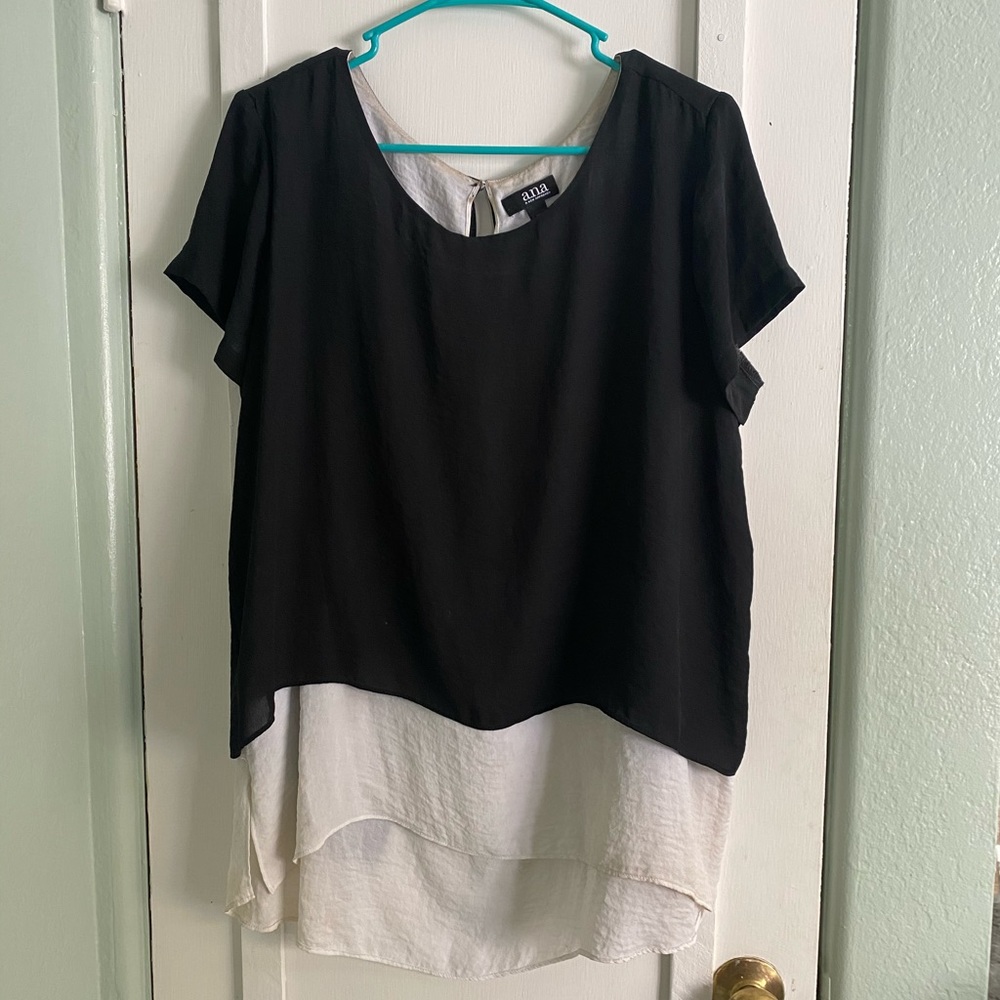 a.n.a. Layered blouse